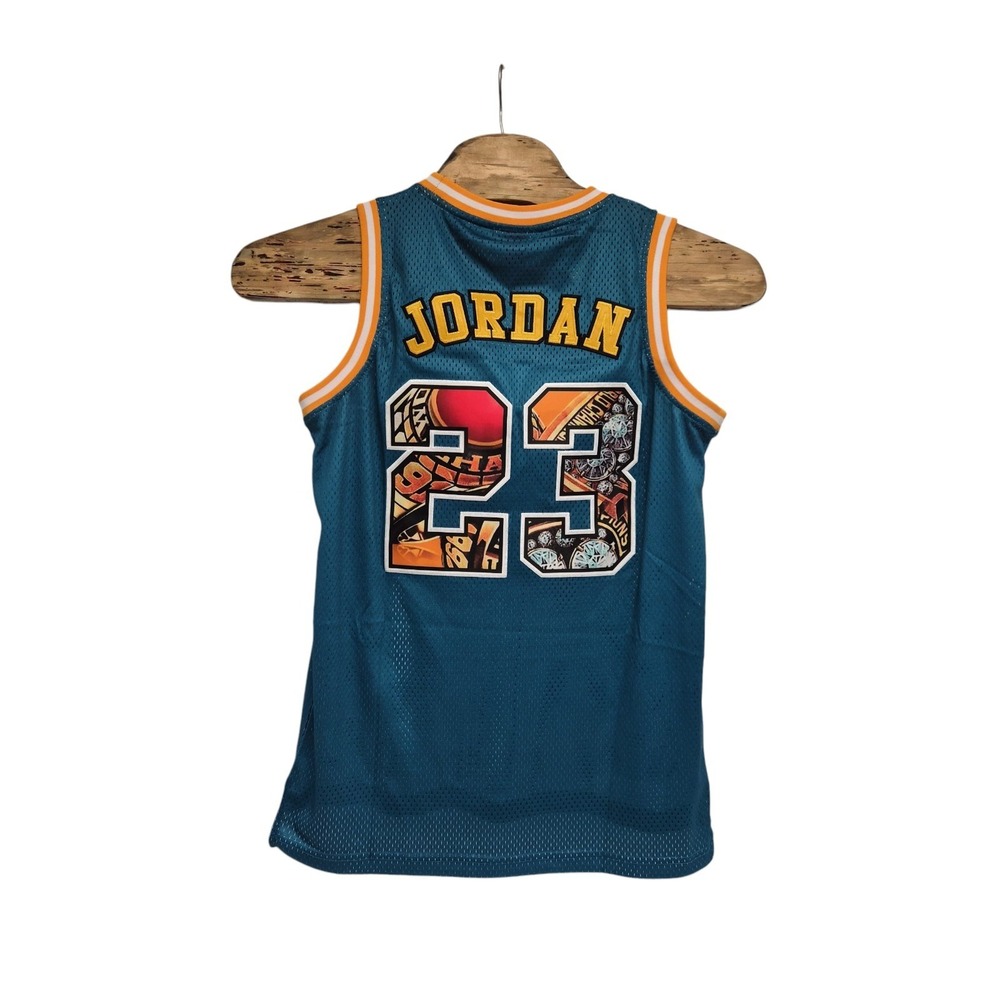 Headgear Classics GOAT #23 Jordan Red Basketball Style‎ Jersey Size Small